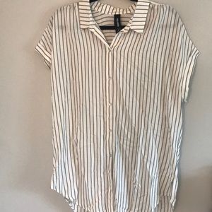 STRIPED AGNES AND DORA SHORT SLEEVED SHIRT